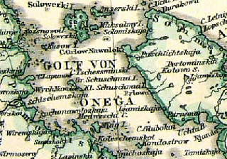 Карта Соловков 1882 года