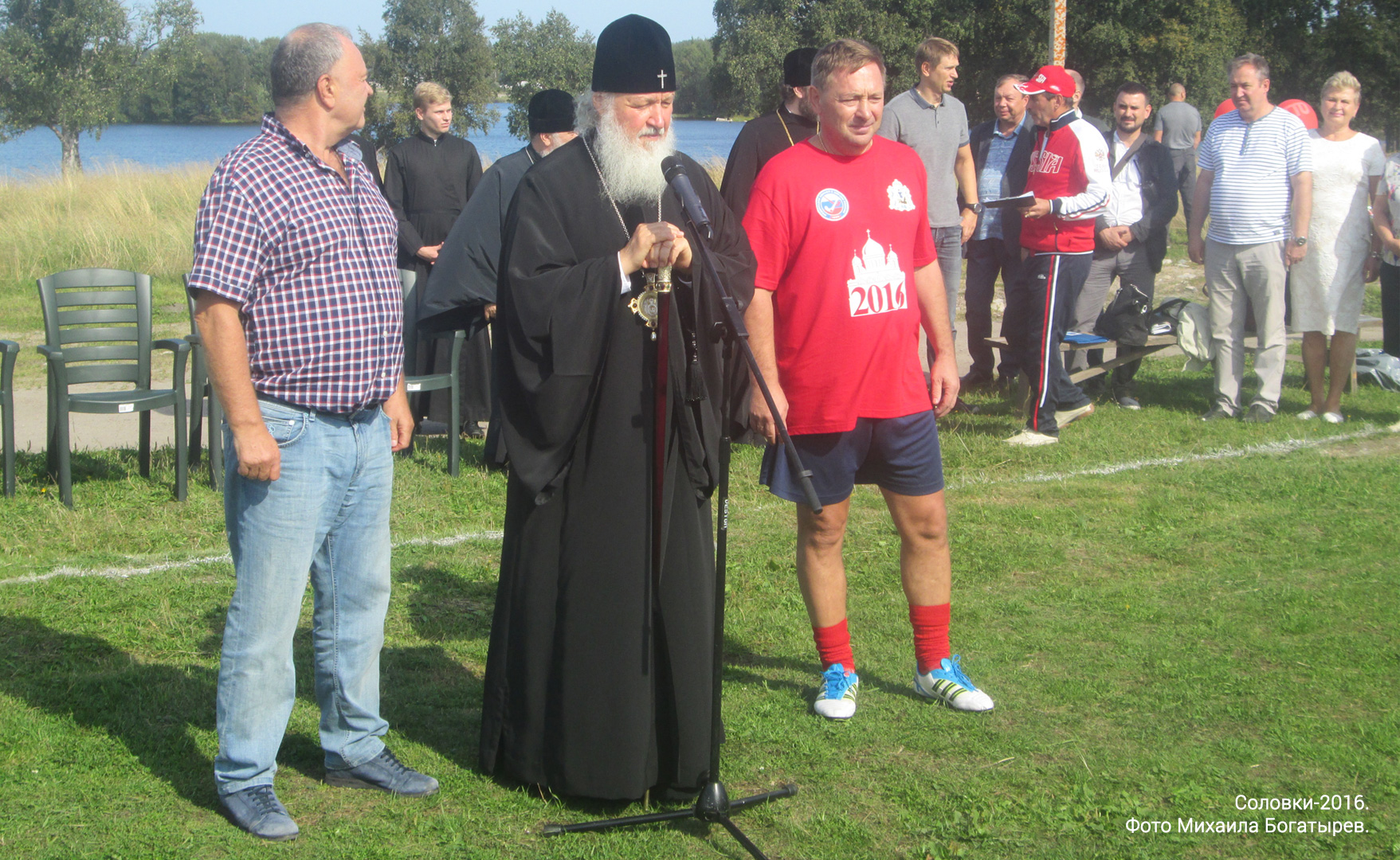 Патриарх Кирилл на Соловках в 2016 году. Фото М.Богатырева